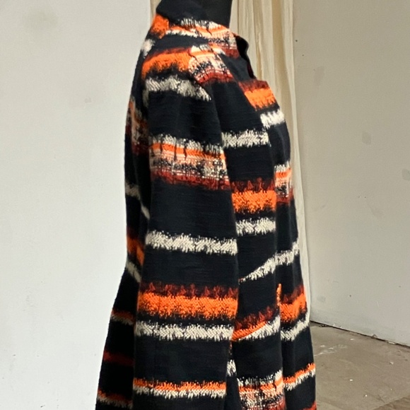 Babette Orange, black and cream, cotton embroidered jacket - Picture 9 of 15